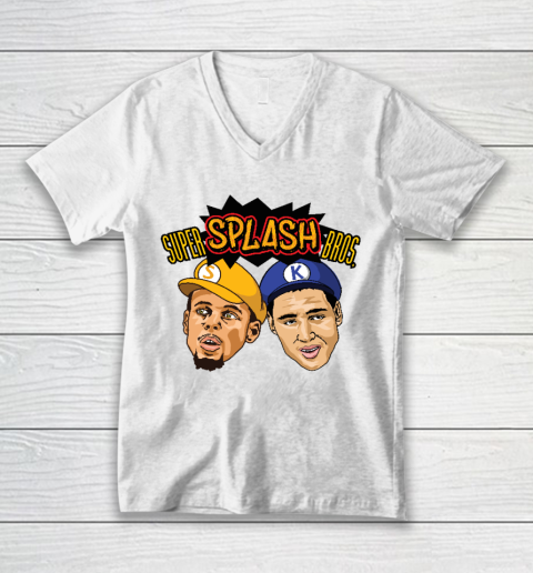Steph Curry Klay Thompson Super Splash Bros V-Neck T-Shirt