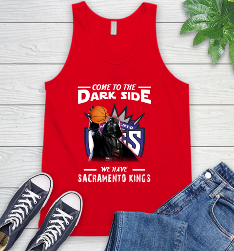 NBA Come To The Dark Side We Have Sacramento Kings Star Wars Darth Vader Basketball Tank Top 5