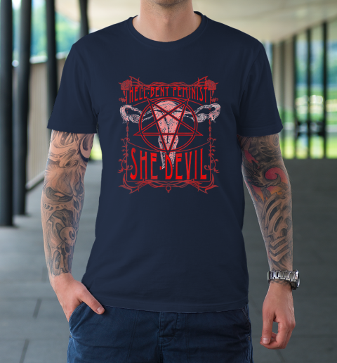 Hell Bent Feminist She Devil Uterus T-Shirt 2