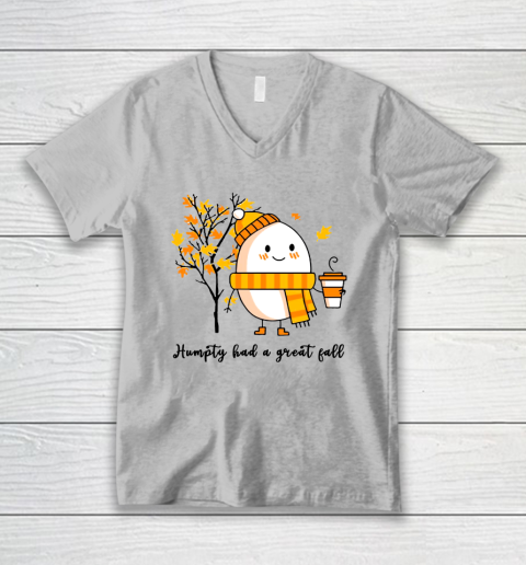 Humpty Dumpty Had A Great Fall V-Neck T-Shirt 2