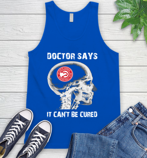NBA Atlanta Hawks Basketball Skull It Can't Be Cured Shirt Tank Top 4