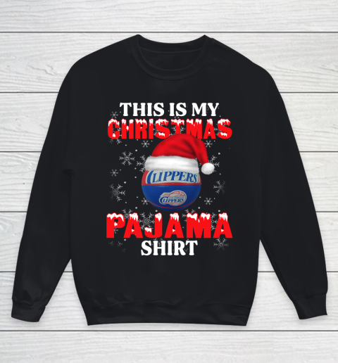 LA Clippers This Is My Christmas Pajama Shirt NBA Youth Sweatshirt