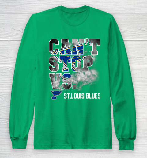 NHL St.Louis Blues Hockey Can't Stop Vs Long Sleeve T-Shirt 4