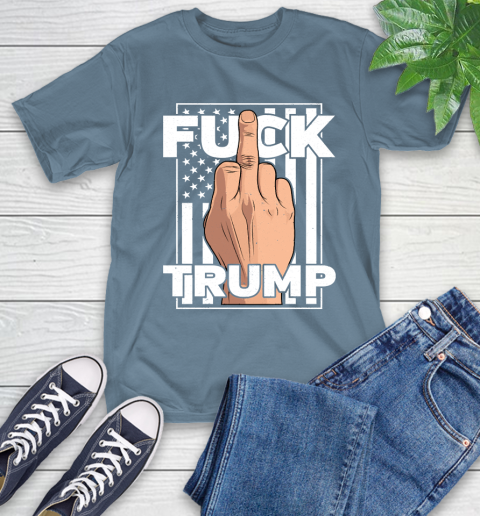 Fuck Trump Middle Finger Anti Republican T Shirt 9