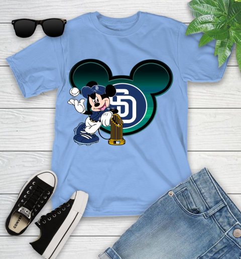 MLB San Diego Padres The Commissioner's Trophy Mickey Mouse Disney Youth T-Shirt 11