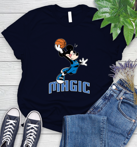 NBA Basketball Orlando Magic Cheerful Mickey Mouse Shirt Women's T-Shirt 3