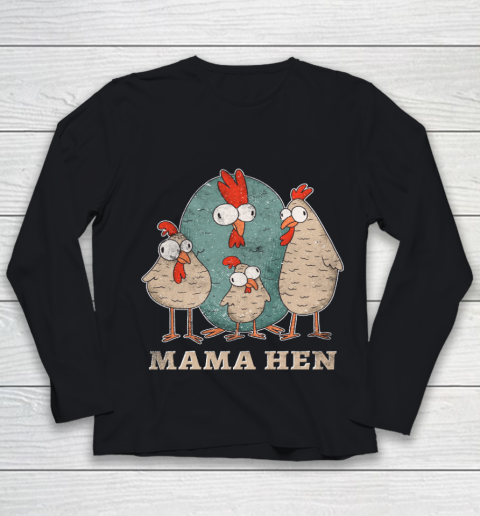 Mama hen Chicken Farmer Youth Long Sleeve