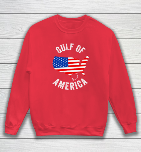 Gulf of USA America Funny Gulf of Mexico USA Flag Map July 4th Sweatshirt 6