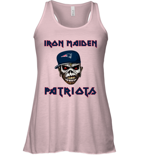 NFL New England Patriots Iron Maiden Rock Band Music Football Sports CLtrqTPN5PJ flowy tank 32 95 151514 front soft pink