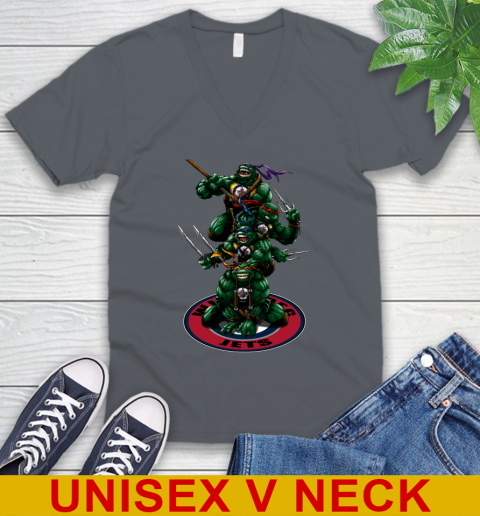 NHL Hockey Winnipeg Jets Teenage Mutant Ninja Turtles Shirt V-Neck T-Shirt 5