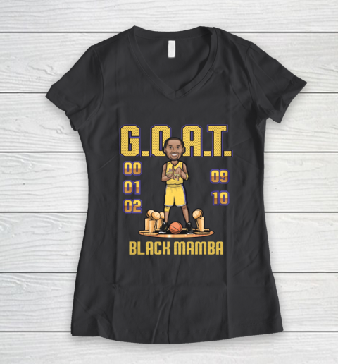 Kobe Bryant Goat Women's V-Neck T-Shirt 8