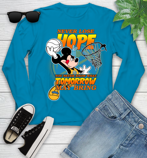 Denver Nuggets NBA Basketball Mickey Disney Never Lose Hope Youth Long Sleeve 8