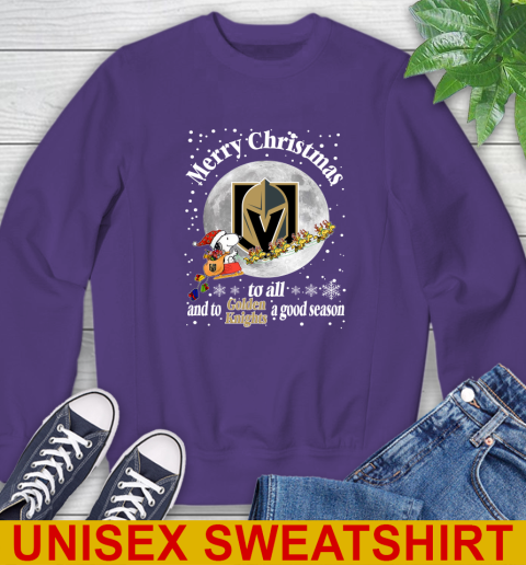 Vegas Golden Knights Merry Christmas To All And To Golden Knights A Good Season NHL Hockey Sports Sweatshirt 4