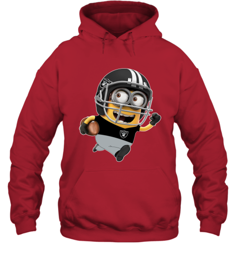 NFL Oakland Raiders Minions Disney Football Sports 36KojwK8MIr hoodie 23 95 151514 front red