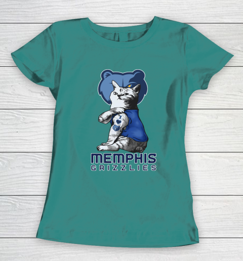 NBA Basketball My Cat Loves Memphis Grizzlies Women's T-Shirt 10