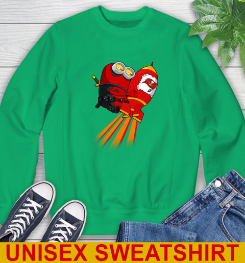 NFL Football Tampa Bay Buccaneers Deadpool Minion Marvel Shirt Sweatshirt 8