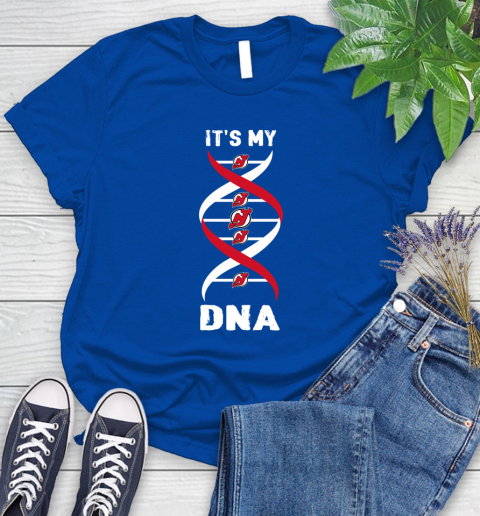 New Jersey Devils NHL Hockey It's My DNA Sports Women's T-Shirt 12