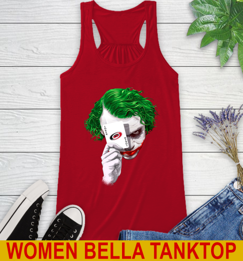 Carolina Hurricanes NHL Hockey Joker Card Shirt Racerback Tank 4