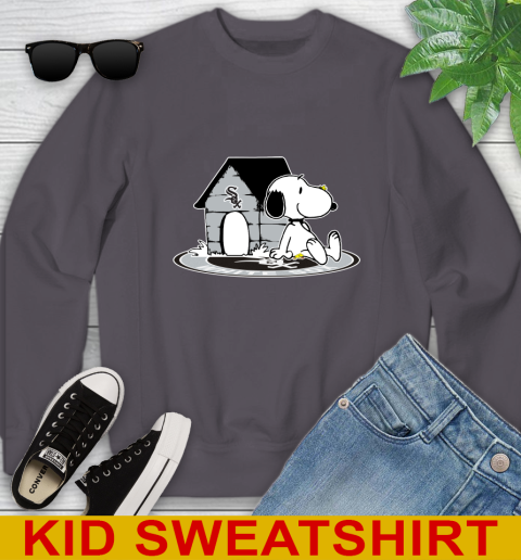MLB Baseball Chicago White Sox Snoopy The Peanuts Movie Shirt Youth Sweatshirt 6