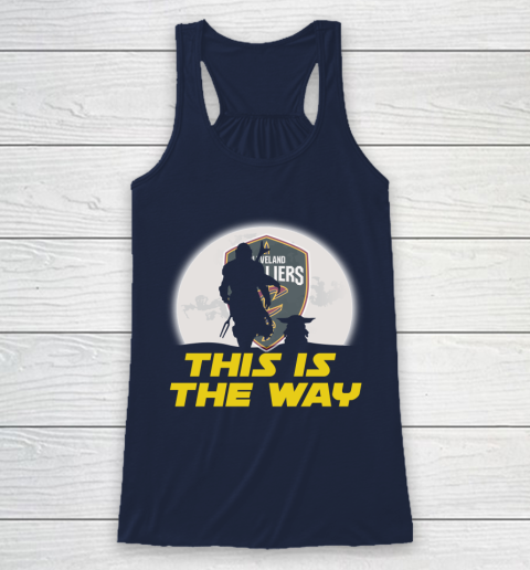 Cleveland Cavaliers NBA Basketball Star Wars Yoda And Mandalorian This Is The Way Racerback Tank 8