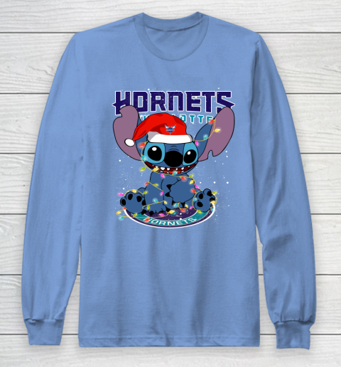 Charlotte Hornets NBA noel stitch Basketball Christmas Long Sleeve T-Shirt 8