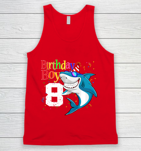 Kids 8th Birthday Boy Shark Shirts 8 Jaw Some Four Tees Boys 8 Years Old Tank Top 5