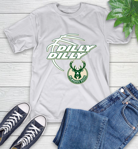 NBA Milwaukee Bucks Dilly Dilly Basketball Sports T-Shirt 12