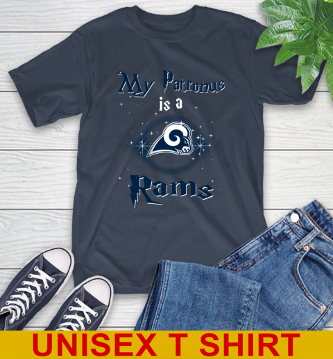 NFL Football Harry Potter My Patronus Is A Los Angeles Rams T-Shirt 3