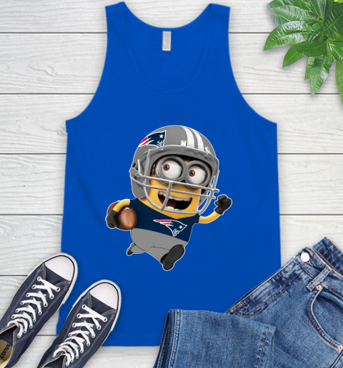 NFL New England Patriots Minions Disney Football Sports Tank Top 5