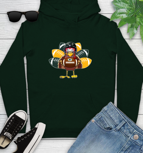 Green Bay Packers Turkey Thanksgiving Day Youth Hoodie 13