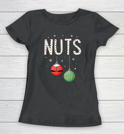 Chest Nuts Matching Christmas Funny Couples Women's T-Shirt