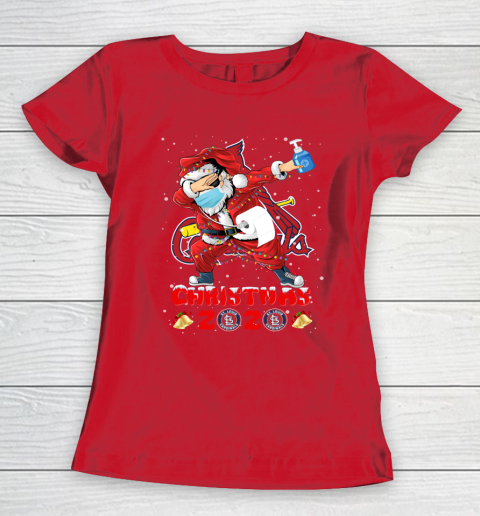 St.Louis Cardinals Funny Santa Claus Dabbing Christmas 2020 MLB Women's T-Shirt 9
