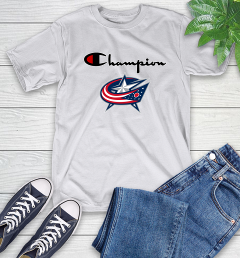 NHL Hockey Columbus Blue Jackets Champion Shirt T-Shirt 11