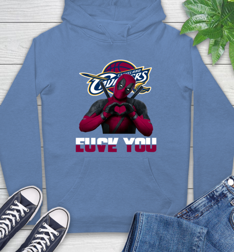 NBA Cleveland Cavaliers Deadpool Love You Fuck You Basketball Sports Hoodie 11