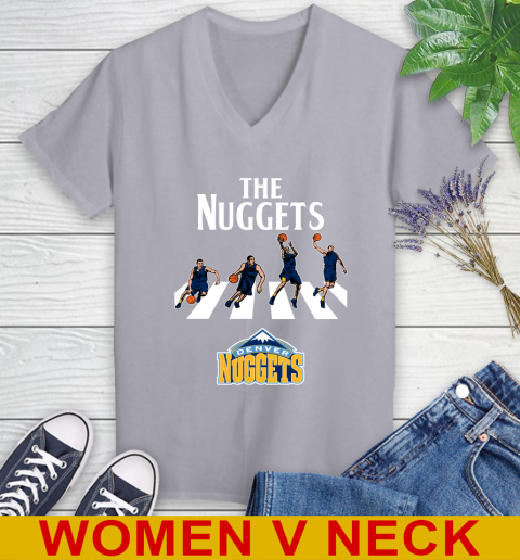 NBA Basketball Denver Nuggets The Beatles Rock Band Shirt Women's V-Neck T-Shirt 5 NBA Basketball Denver Nuggets The Beatles Rock Band Shirt Women's V-Neck T-Shirt - Image 5