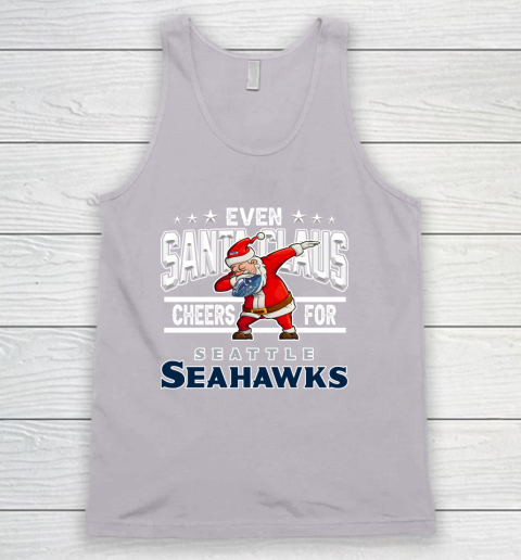 Seattle Seahawks Even Santa Claus Cheers For Christmas NFL Tank Top 3