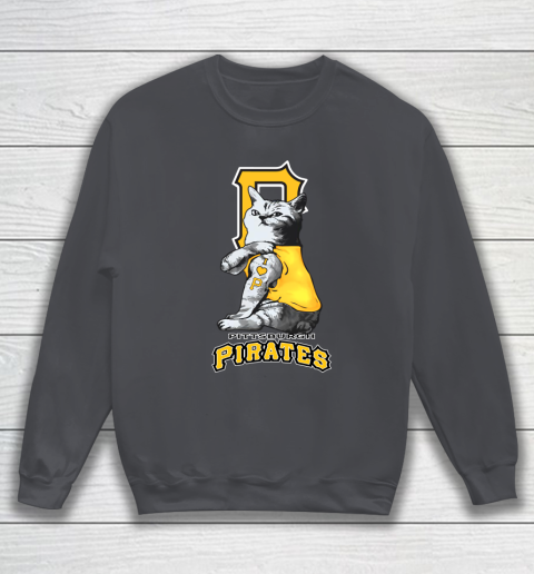 MLB Baseball My Cat Loves Pittsburgh Pirates Sweatshirt 4