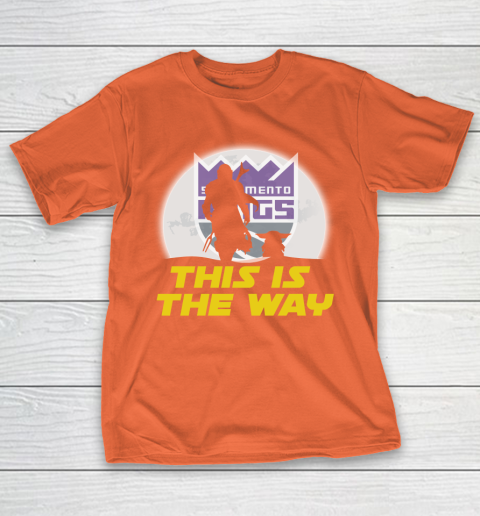 Sacramento Kings NBA Basketball Star Wars Yoda And Mandalorian This Is The Way T-Shirt 4