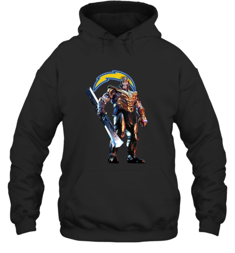 NFL Thanos Marvel Avengers Endgame Football Los Angeles Chargers Hoodie