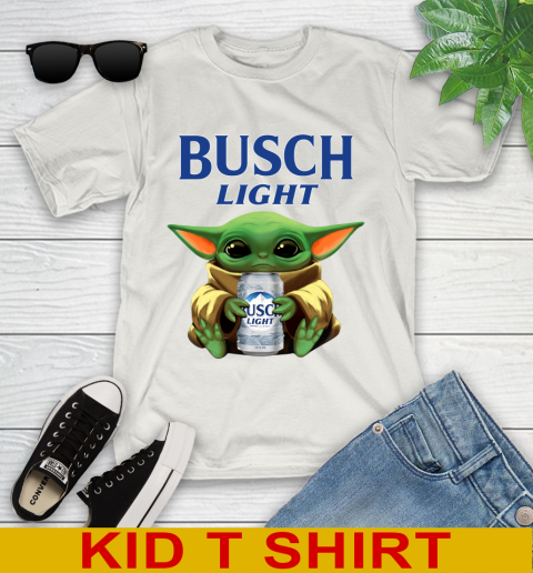 Star Wars Baby Yoda Hugs Busch Light Beer Shirt 112