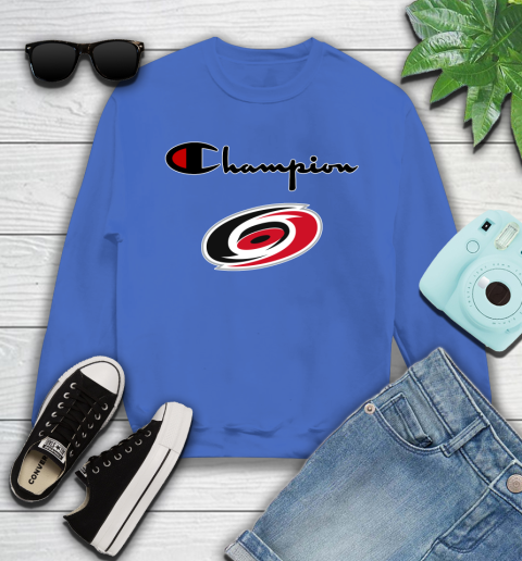 NHL Hockey Carolina Hurricanes Champion Shirt Youth Sweatshirt 4