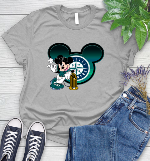 MLB San Francisco Giants The Commissioner's Trophy Mickey Mouse Disney Women's T-Shirt 5