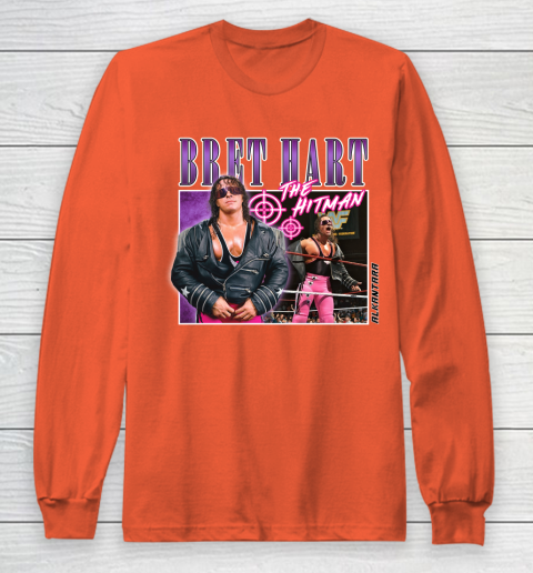 Bret Hart The Hitman Long Sleeve T-Shirt 3