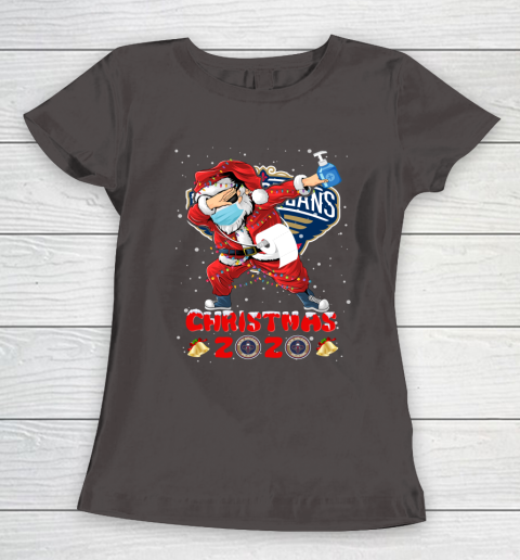 New Orleans Pelicans Funny Santa Claus Dabbing Christmas 2020 NBA Women's T-Shirt 7