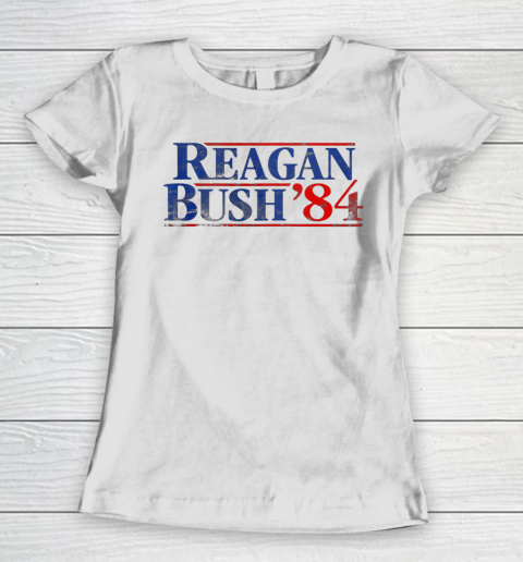 Reagan Bush 84 Vintage Style Conservative Republican Women's T-Shirt