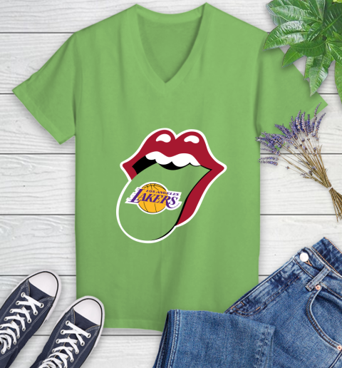 Los Angeles Lakers NBA Basketball Lips I Root For My Team Adoring Fan 87