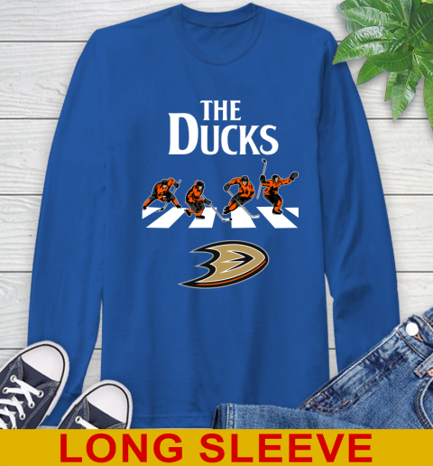 NHL Hockey Anaheim Ducks The Beatles Rock Band Shirt Long Sleeve T-Shirt 11