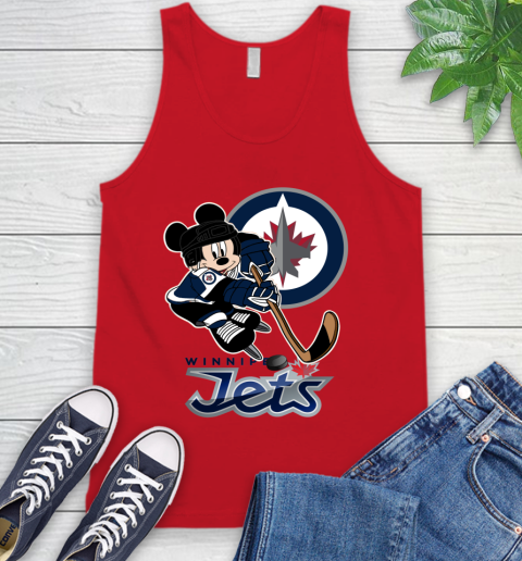 NHL Winnipeg Jets Mickey Mouse Disney Hockey T Shirt Tank Top