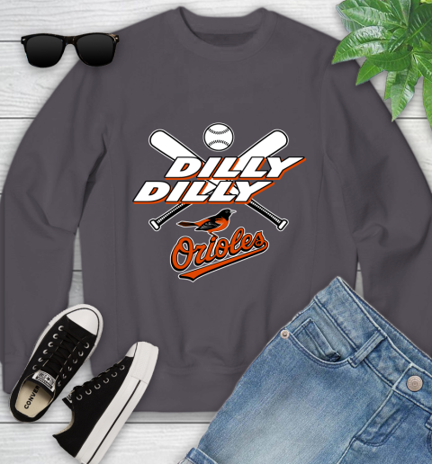 MLB Baltimore Orioles Dilly Dilly Baseball Sports Youth Sweatshirt 6