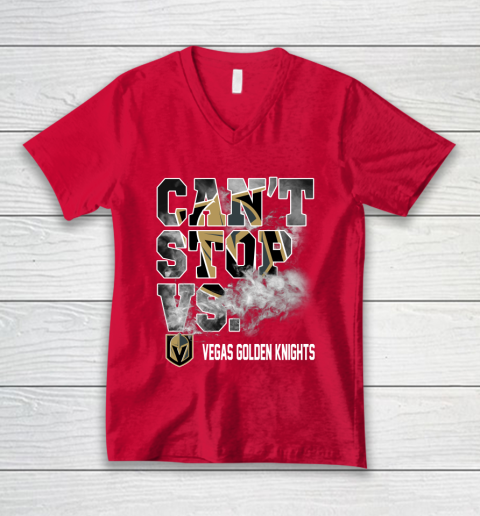 NHL Vegas Golden Knights Hockey Can't Stop Vs V-Neck T-Shirt 6
